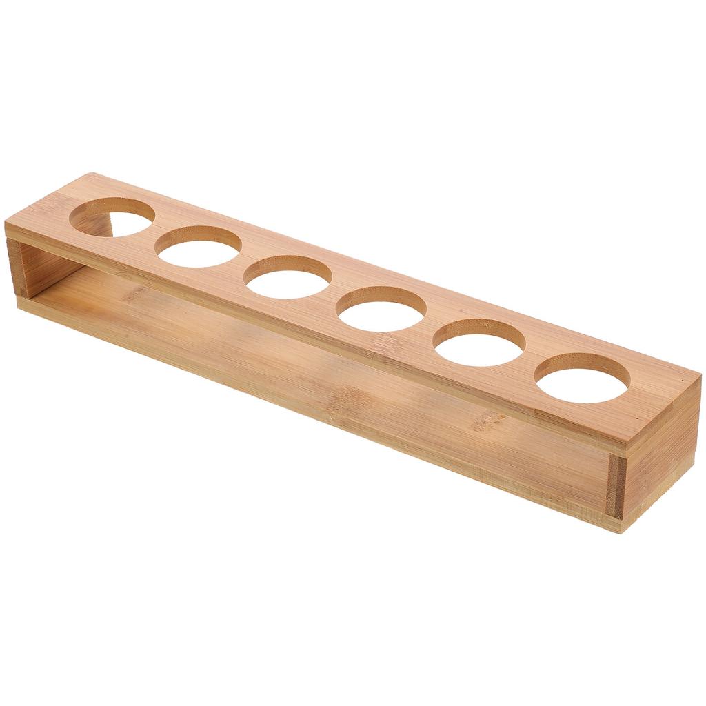 Деревянный держатель-подставка для стопок-шотов для бара, органайзер, поднос, стойка для хранения стаканов из натурального дерева с маленькими отверстиями