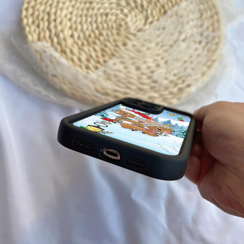 N116 Счастливого Рождества С Новым годом арт Мягкие чехлы для телефонов Angel Eyes для iPhone 16 15 14 13 11 Pro Max 8 7 6s Plus 12 mini XR XS Max Противоударный чехол