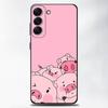 Милый розовый мультяшный поросенок Чехол для телефона для Samsung Galaxy A13, A21s, A22, A31, A32, A52, A53, A71, A80, Мягкий черный корпус