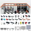 302PCS Prison City Police Station Допросная комната Мини Фигурки Набор Brinquedos Аксессуары Строительные Блоки Кирпичные Игрушки