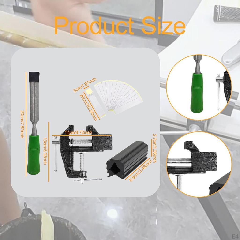 Набор для снятия липкой ленты для клюшек для гольфа, 15 липких лент, резиновые тиски для защиты вала