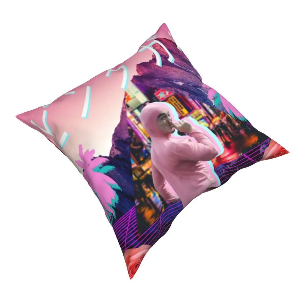Розовый парень Вейпорвейв Грязный Фрэнк Наволочка Принт Ткань Наволочка для подушки Украшения Наволочка Чехол для подушки Сиденье Оптом