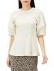 FRAY Puff Sleeve Cut One Size Fits All I.D. Women's Top, FWCT224094,