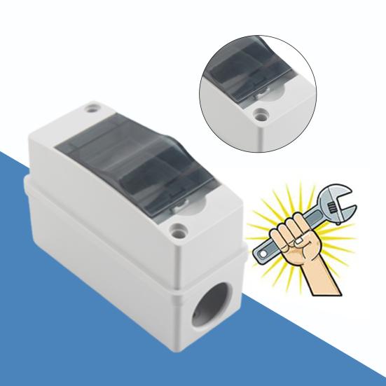 Распределительная коробка HT Водонепроницаемая Прозрачная крышка широкого применения Миниатюрный изоляционный дизайн Потребительский блок На открытом воздухе