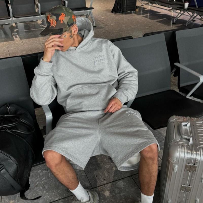 BROKEN PLANET Graphic Print Hoodie Loose Fit Streetwear Men Women