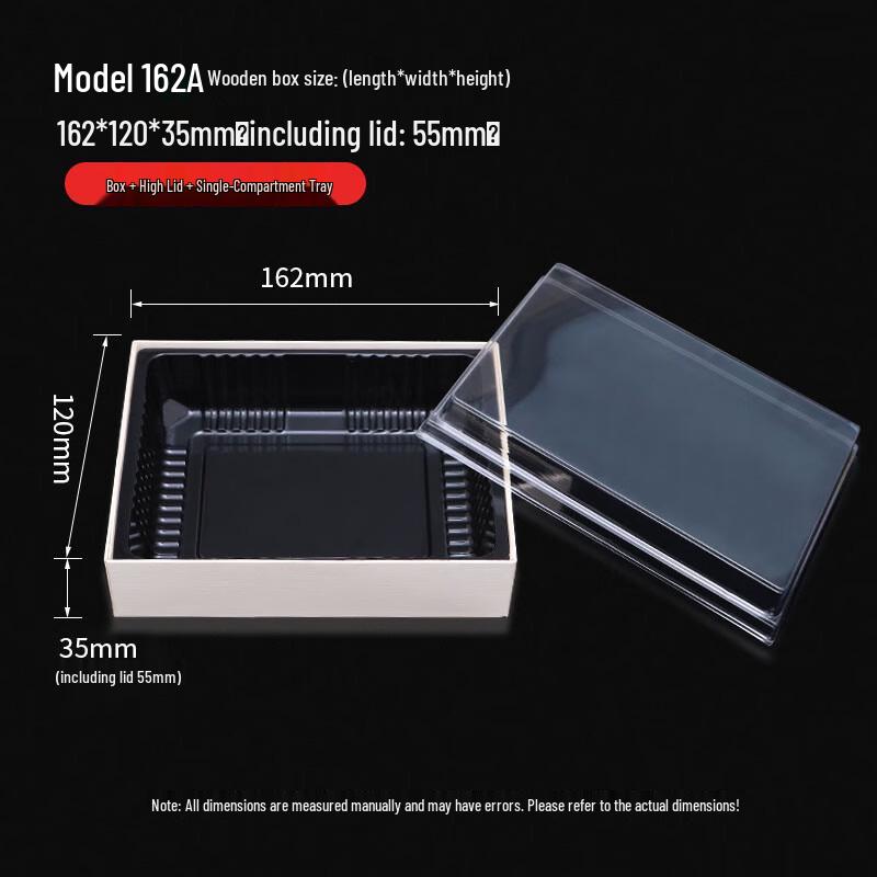 Disposable Wooden Bento Box Set with Lid