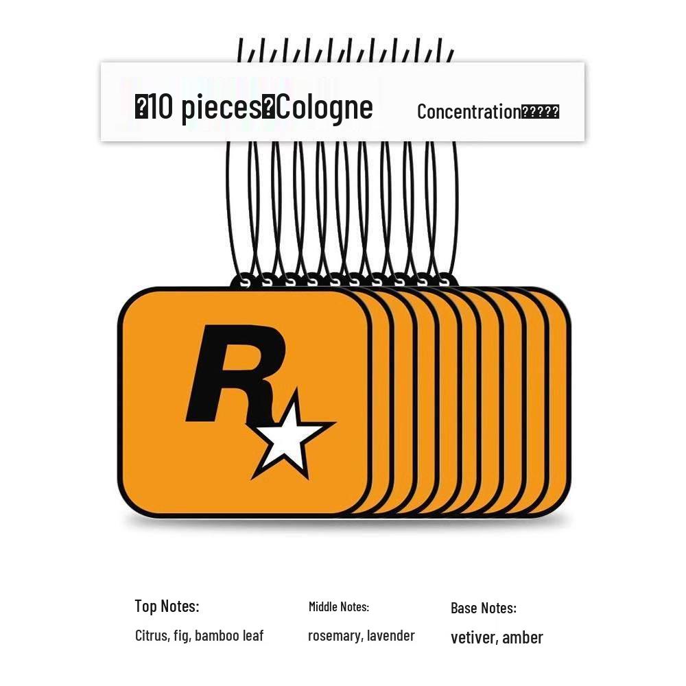 Карточная Звезда Буква R Долгоиграющий Ароматизатор Воздуха для Автомобиля с Эфирным Маслом Украшение