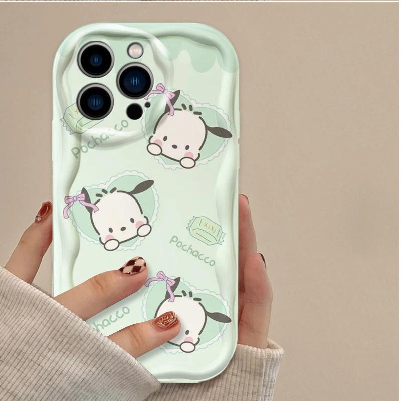 Sanrio Hello Kitty Kuromi Чехол Для Iphone 17 Pro Max 17 Air 16 15 14 13 12 11 Pro Max 16e Plus12 13 mini INS Pochacco Милый Чехол