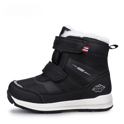 Детская большая хлопковая обувь, новая зимняя обувь для девочек, шерстяные ботинки, теплые зимние ботинки с мягкой подкладкой, кроссовки для мальчиков