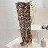 Eilyken Serpentine Peep Toe Hollow Out Over The Knee Boots Woman Sexy Lace-up Nightclub Party Thin High Heels Shoes