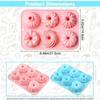 6-Cavity Mini Cake Pans Silicone Donut Baking Molds New Chocolate Mold  for Gummy Making