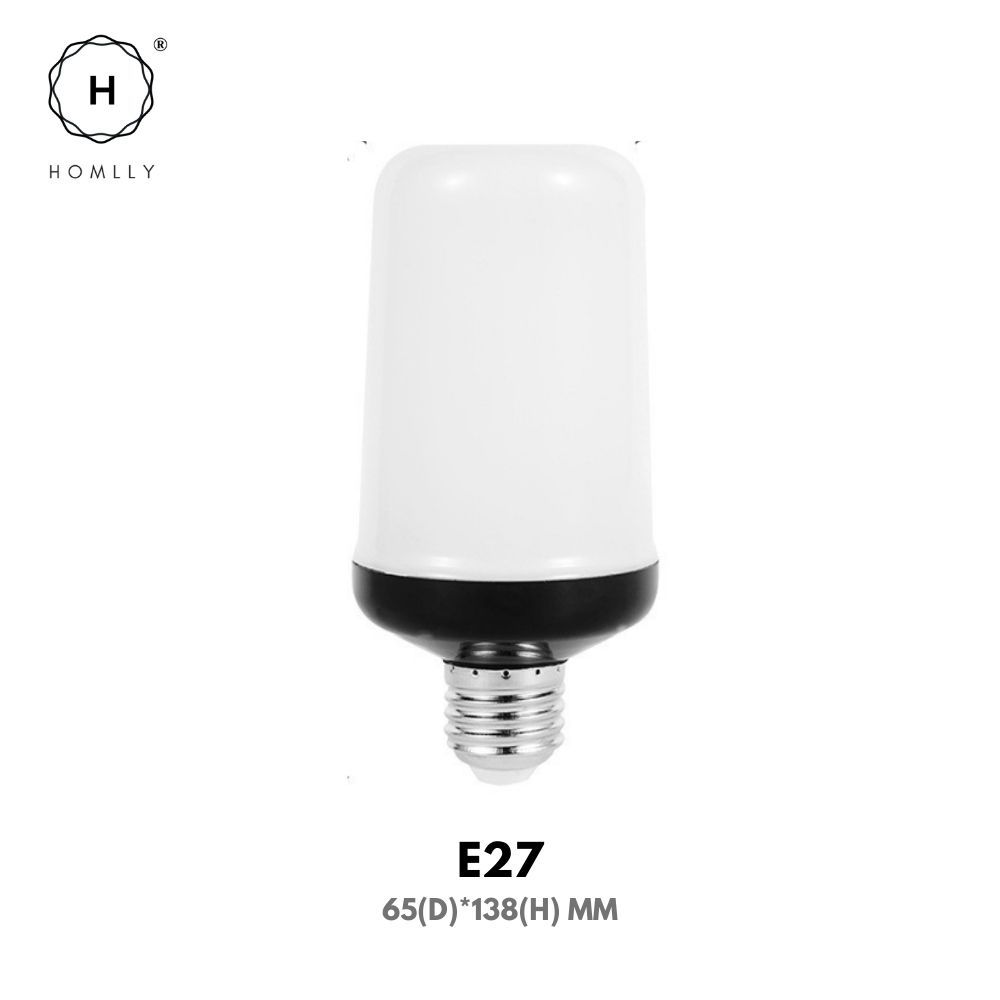 Homlly LED  Fire Flame Light Bulb (4 Modes Flickering) (X3PCS)
