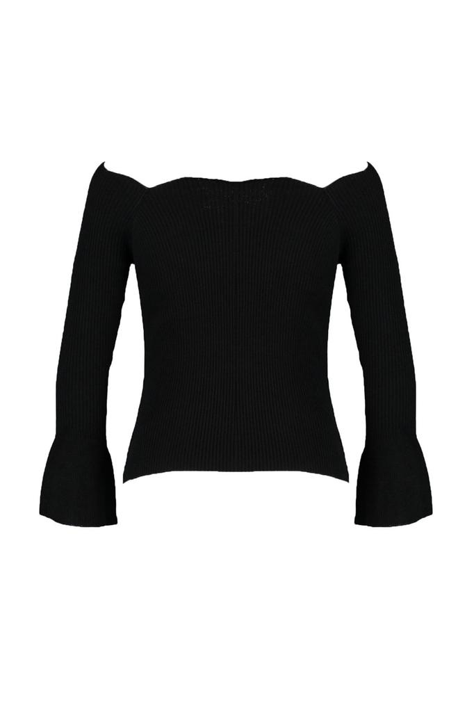 Women's Elegance Style Sweater Stone Carmen Collar Knitwear Sweater