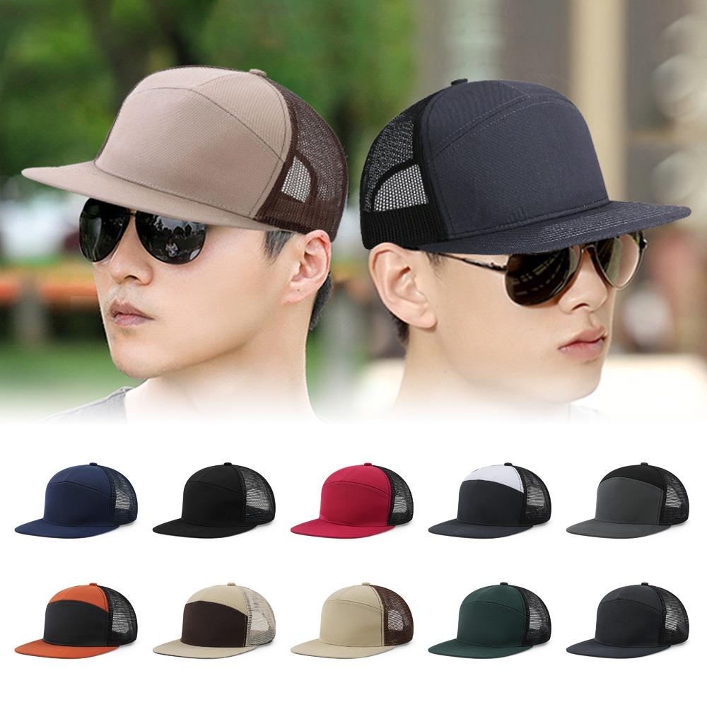 Breathable Mesh Baseball Cap 7 Panel Visor Hat Fashion Hip-Hop Hat Unisex