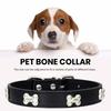 Yousheng Pet Collar with Bone Pattern Design Metal Buckle Adjustable Size Comfortable To Wear Pet Collar with Leash Clip
