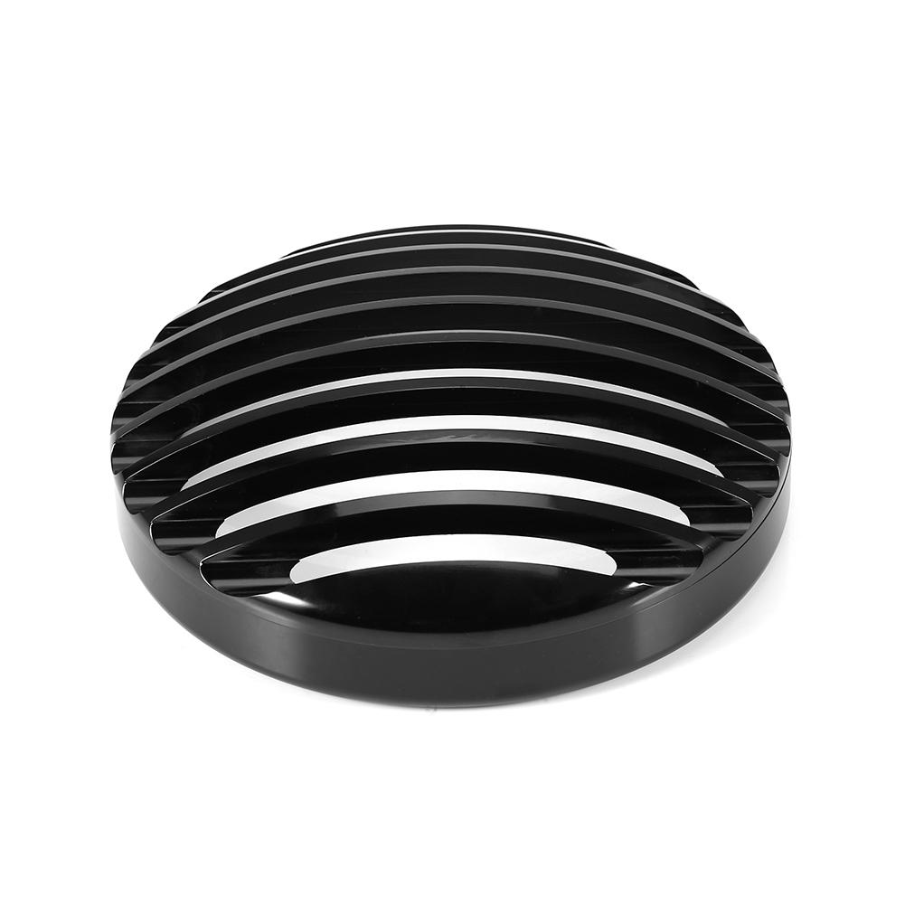 Black 5 3/4" Aluminum Motorcycle Hdlight Grill Cover for XL 883 1200