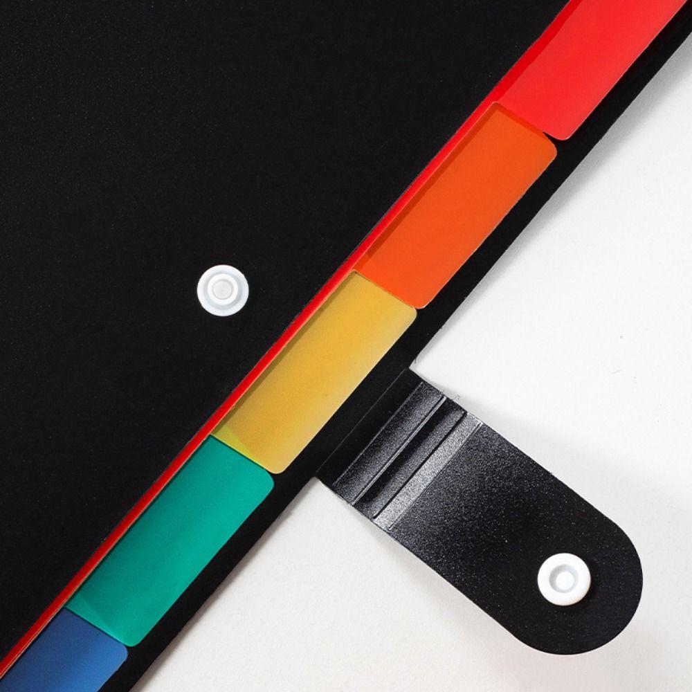 Color Insert Accordion File Organizer Large Capacity A4 File Organ Bag A4 File Folder Bag  Girls