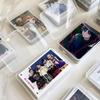 Transparent Plastic Storage Box Photocards Small Card Storage Box Desk Organ