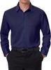Мужская рубашка с четырехсторонней эластичностью business casual с пуговицами длинный рукав однотонная не требует глажки
