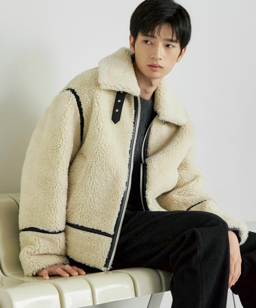 210Edit Unisex Fur Shearling Jacket [Polar Bear]_Zf4Jp051