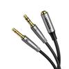 UGREEN Audio Cable 3.5mm 4 Pole 3 Pole Distribution Cable 4 Pole (Female) -3 Pole (Male*2) Microphone Conversion Cable 3.5mm Conversion Cable Stereo H