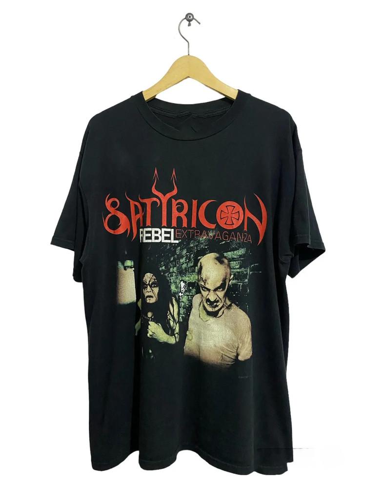 Футболка с логотипом группы Satyricon Rebel Extravaganza