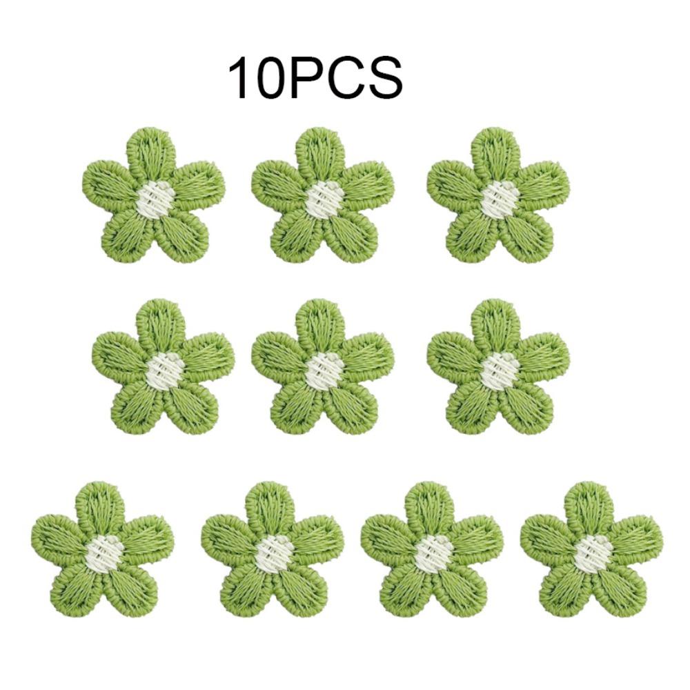 Colorful Flower Shaped Sewing Accessories DIY Handmade Crafts Appliques Patches Headwear Badge