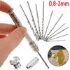 11 шт./комплект 0,8-3,0 мм ручное спиральное сверло мини-ручная дрель для деревообработки изготовления ювелирных изделий и ремонта часов вращающийся инструмент