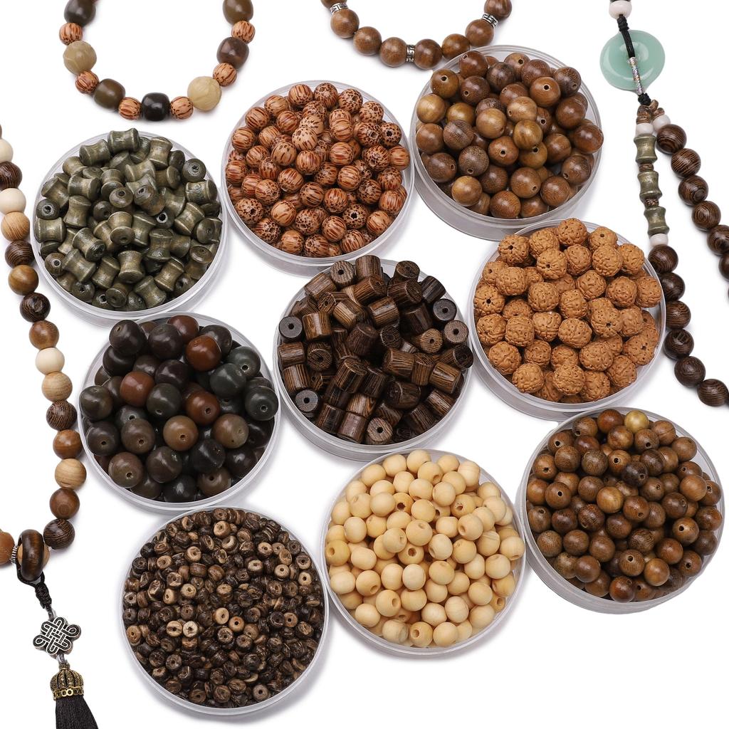 Натуральный Деревянный Тон Свободные Бусины для DIY Изготовления Ювелирных Изделий - Идеально подходят для Браслетов и Ожерелий