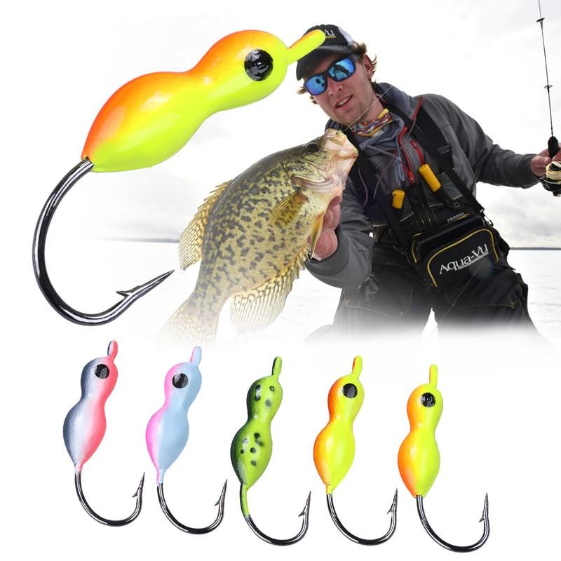 Приманки для зимней рыбалки, 5 шт., приманки для пресноводной морской рыбалки, приманки для зимней рыбалки на открытом воздухе, снасти для зимней рыбалки на открытом воздухе