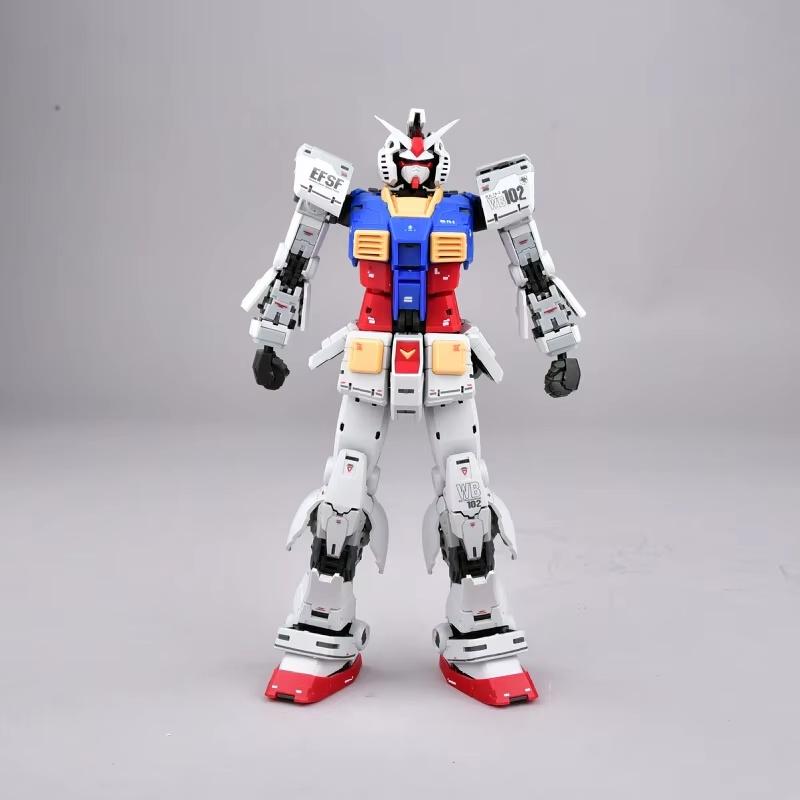 Panda Rg Увеличенная Версия 1/100 Rx-78-2 2.0 Сборная Модель Набор Фигурка Настольное Украшение Подарок Пазл для Мальчиков Коллекционная