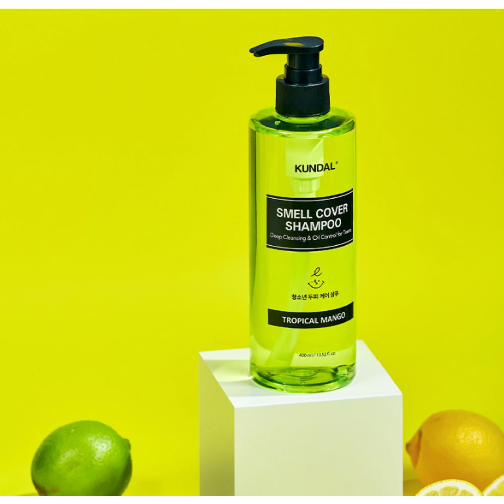 Шампунь для кожи головы Kundal All Day Smell Cover Youth с ароматом тропического манго, 400 мл, 2 шт.