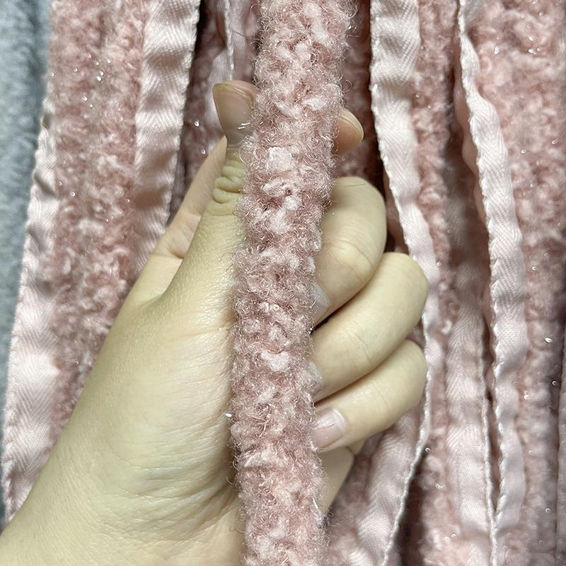 1 м DIY костюм ремесла искусственная отделка из овечьей шерсти аксессуары для одежды блестящая яркая шелковая отделка