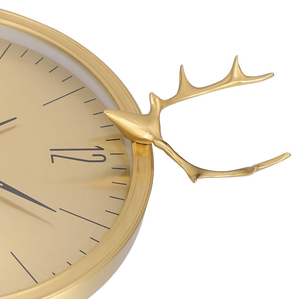 KR‑83002E Маленькие маятниковые часы с рогами из латуни, настенные часы для офиса, спальни