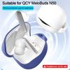 with Carabiner Earphone Cover Anti-fall Headphone Protective Case for QCY MeloBuds N50/ HT12