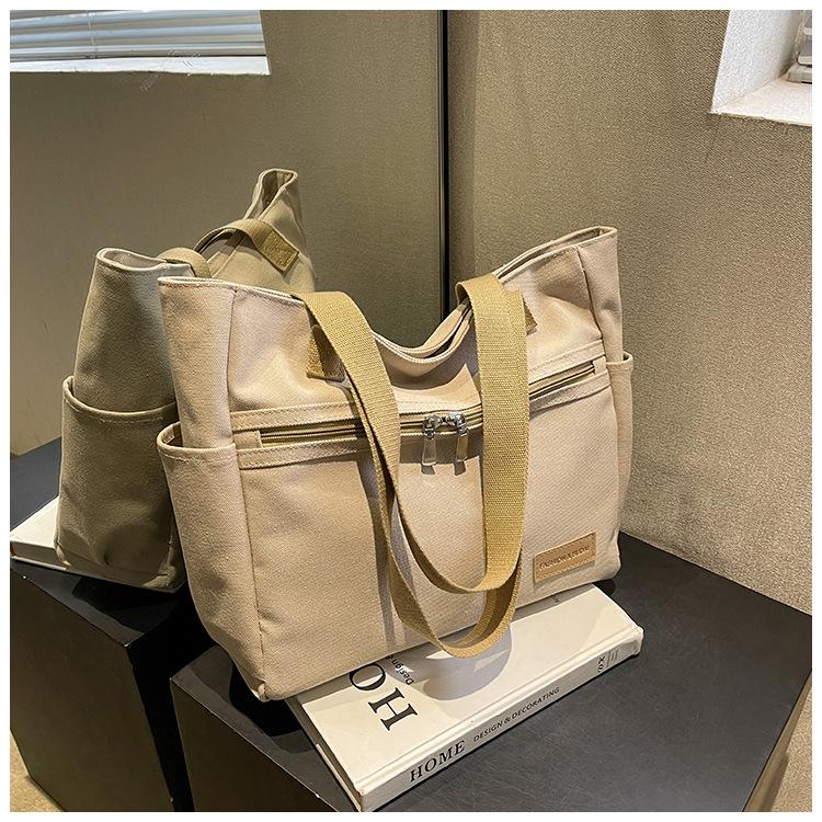 Canvas Big Bag Women's Shoulder Bag Student School Bag Tote Bag