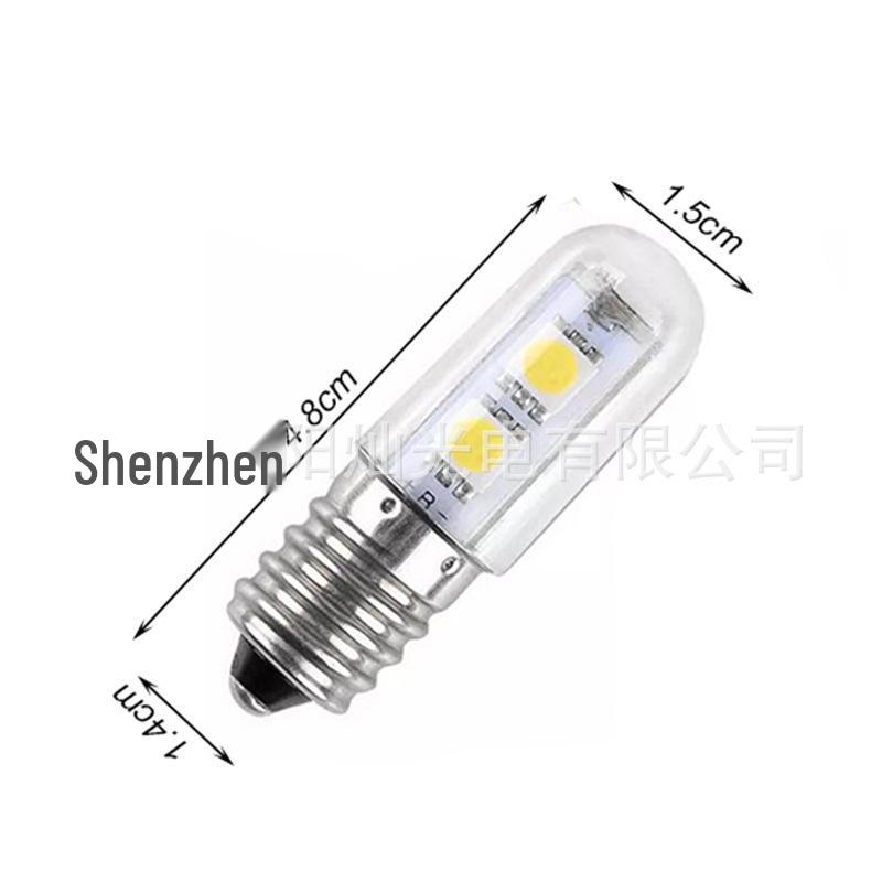 Светодиодная лампочка E14 1,5 Вт SMD5050 для холодильника, вытяжки, швейной машины - Энергосберегающая маленькая лампа.