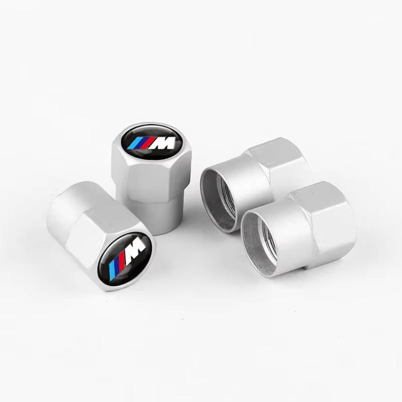 4Pcs Car Wheel Tire Valve Stem Cap Auto Air Stem Cover Auto Accessories for BMW M E90 E91 E92 E93 M3 E60 E61 F10 F07 M5 E63 E64
