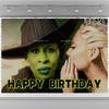 Wicked Birthday Party Decoration Magic Witch Backdrop Children's Baby Bathing Party Photography Studio Prop Decor Banner
