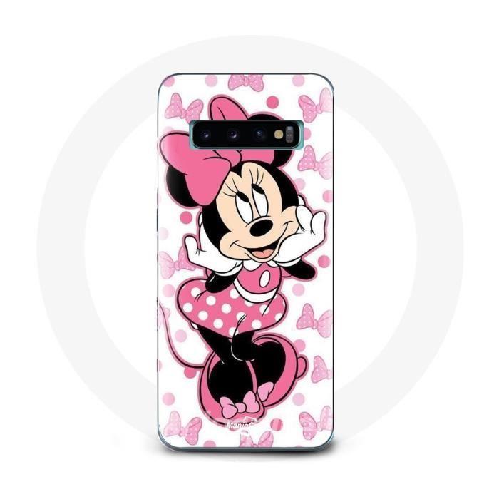 Coque - Minnie Mouse - Samsung Galaxy S10 Edge - Rose - Souple - Protection smartphone