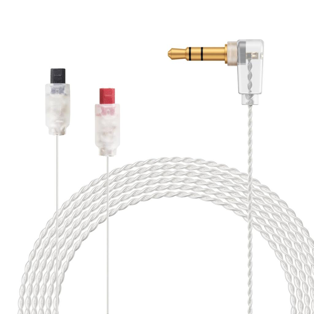 OKCSC Aurora Earphone Cable for High Purity OFC Silver Plated Compatible with IM Series Such As Length 120cm Type Audio-Technica Re-cable 3.5mm 2-core