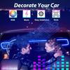 Комплект светодиодной ленты RGB USB для салона автомобиля длиной 5 м с синхронизированным темпом по оптоволокну для дверей, консолей и управляемым через приложение