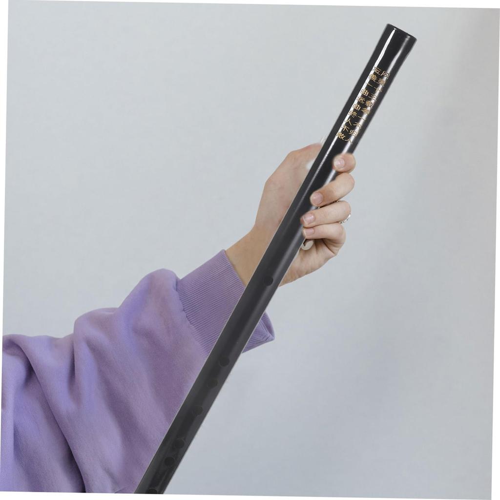 Абаодам Черная Флейта Деревянная Духовая Барочная для Взрослых и Традиционная Китайская Флейта с Лентой, Флейта в Антикварном Стиле, Стиль, Новички, Черный,