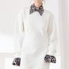Comfortable Leopard Print Shirt Fake Collar Commute False Wrist Cuffs  Photo Props