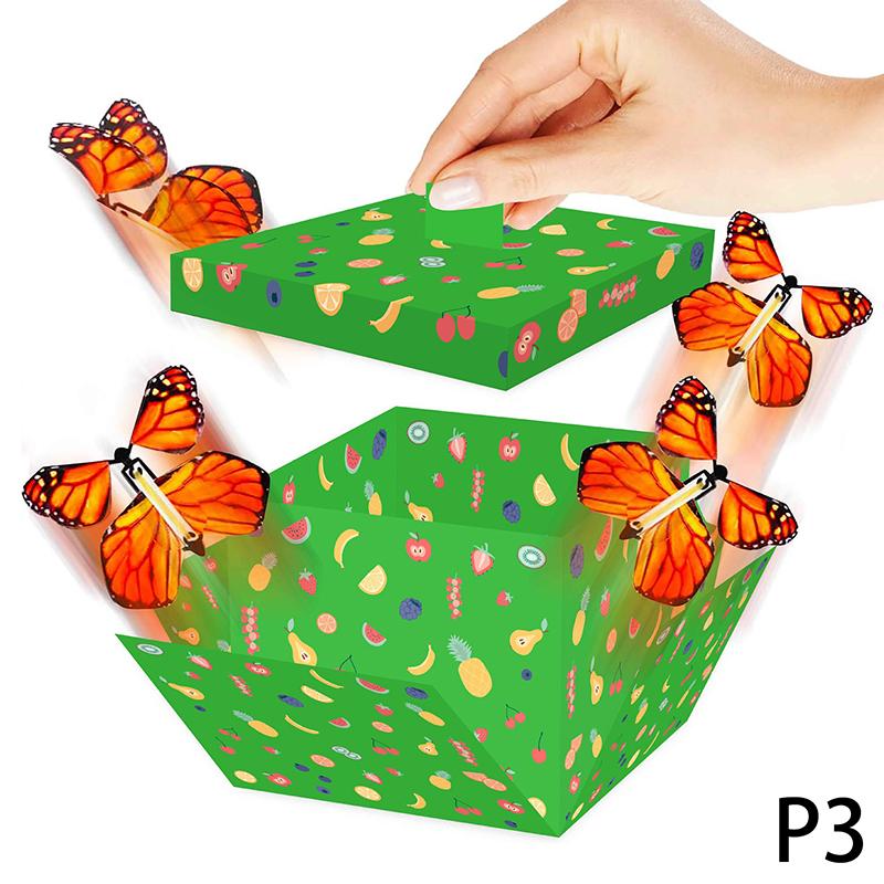 Surprise Flying Butterfly Explosive Gift Box Box Birthday Party Graduation Ceremony Year Blessing Easy Installation 2024