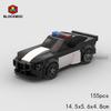 MOC Кирпичный Исследовательский Автомобиль Гонки Спорт Полиция Город Скоростной Автомобиль Гонщик Внедорожник Строительные Блоки Кирпич Внедорожник Детские Игрушки Подарок Мальчикам