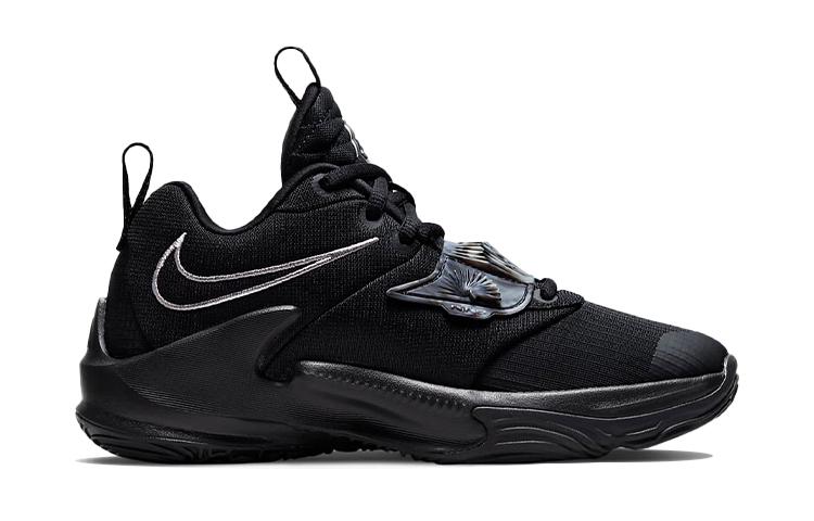 Nike Zoom Freak 3 Устойчивость к скольжению Амортизация Устойчивость к истиранию Отскок Низкие Детские Баскетбольные Кроссовки Черные DB4158-002
