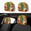 2pcs Universal Christmas Car Headrest Cover  Ideal for Road Trips, Pickin