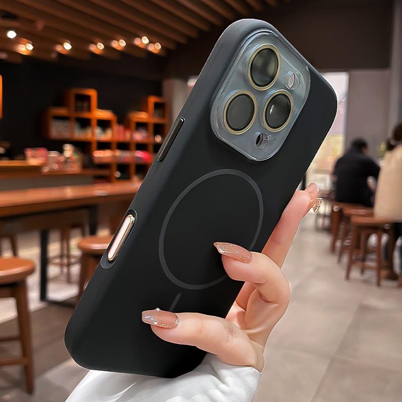 Liquid Silicone For Charge Magnetic Case For For Iphone 17 Pro Max 16 15 14 13 12 11 Crystal Camera Protection Soft Cover