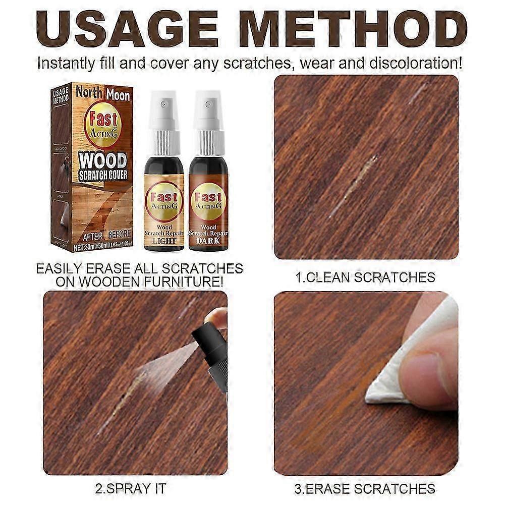 Repair Spray For Wooden Table Bed Floor, Repair Furniture Scratch Floor Remover Kit -zhenv